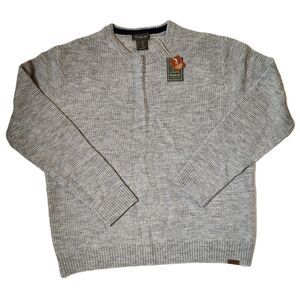 Ariat Mill Valley Wool Blend Sweater Men’s XXL Heather Grey Pullover NWT